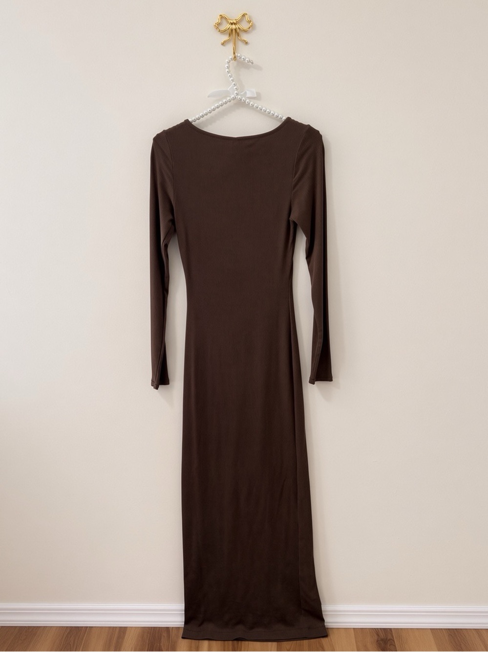 🤎 SKIMS Soft Lounge Long Sleeve Dress | Cocoa | M | 🤎 - Picture 4 of 6